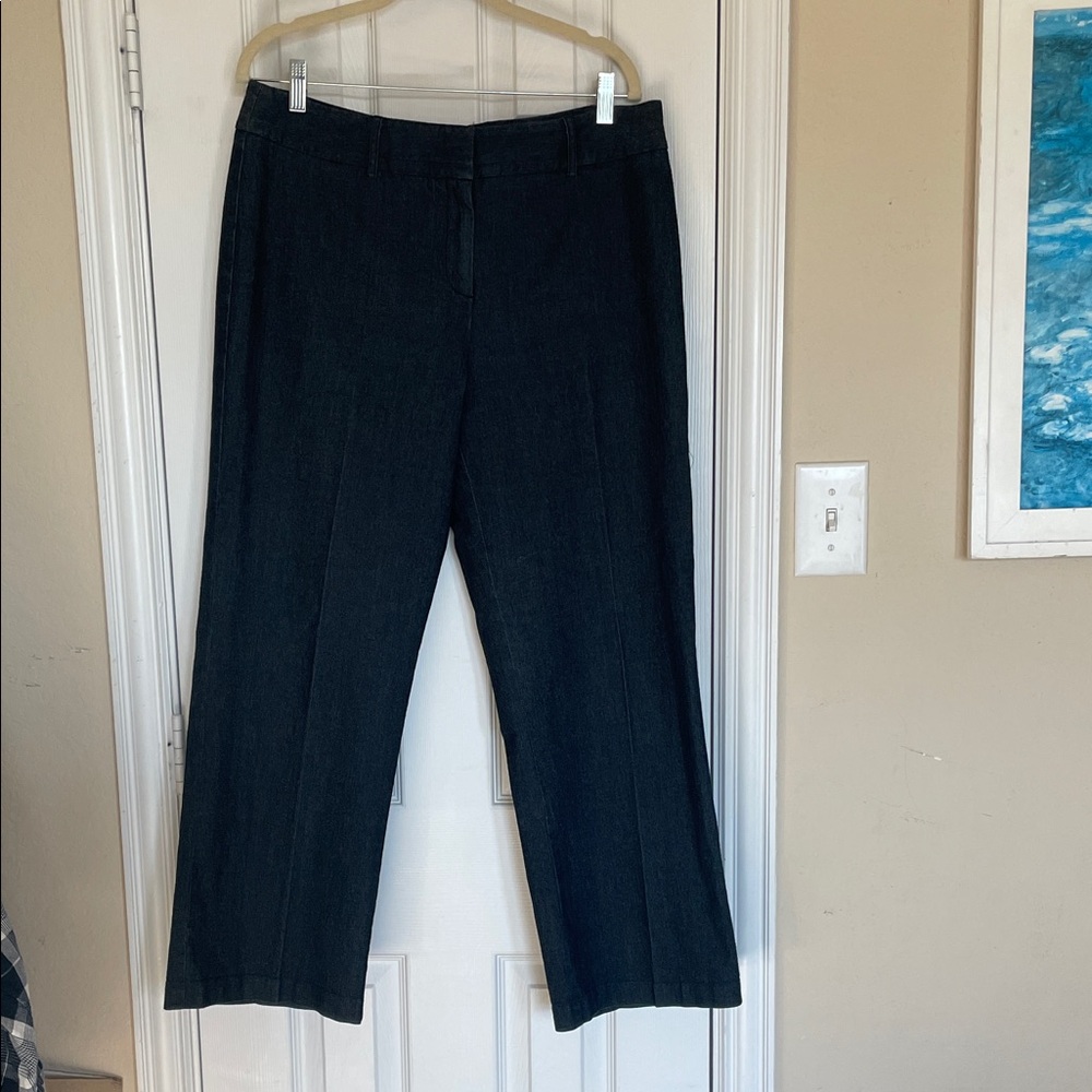 Josephine Chaus wide leg trouser Jean, blue, size 14p